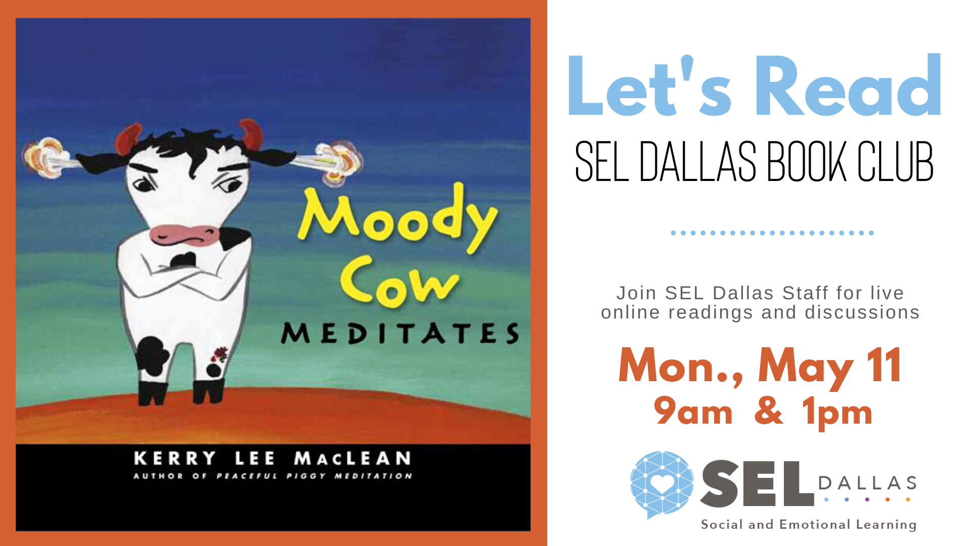 BookClub-Moody Cow Meditates by Kerry Lee MacLean