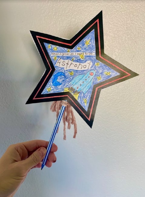 Star Pencil Topper Front